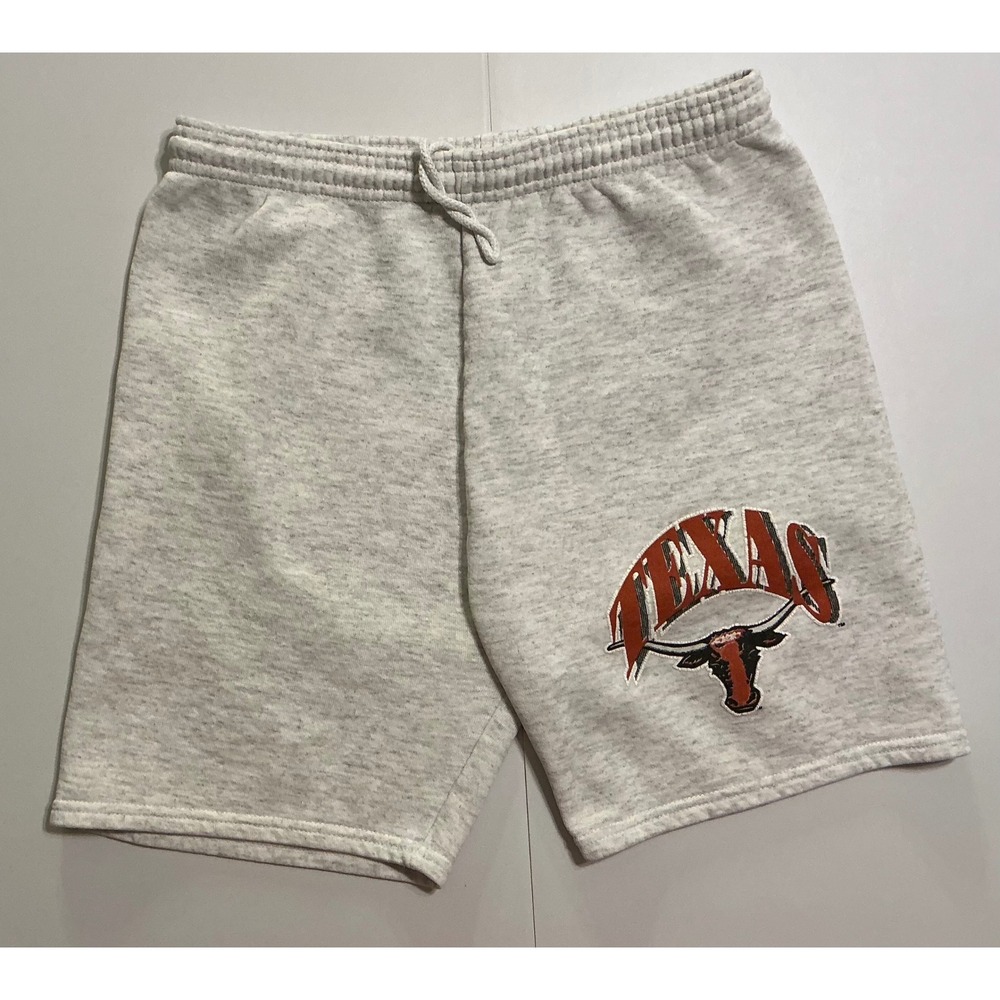 VTG 90s Texas Longhorns Sweat Shorts Heather Gray UT Gym Casual Dad‎ Mens M